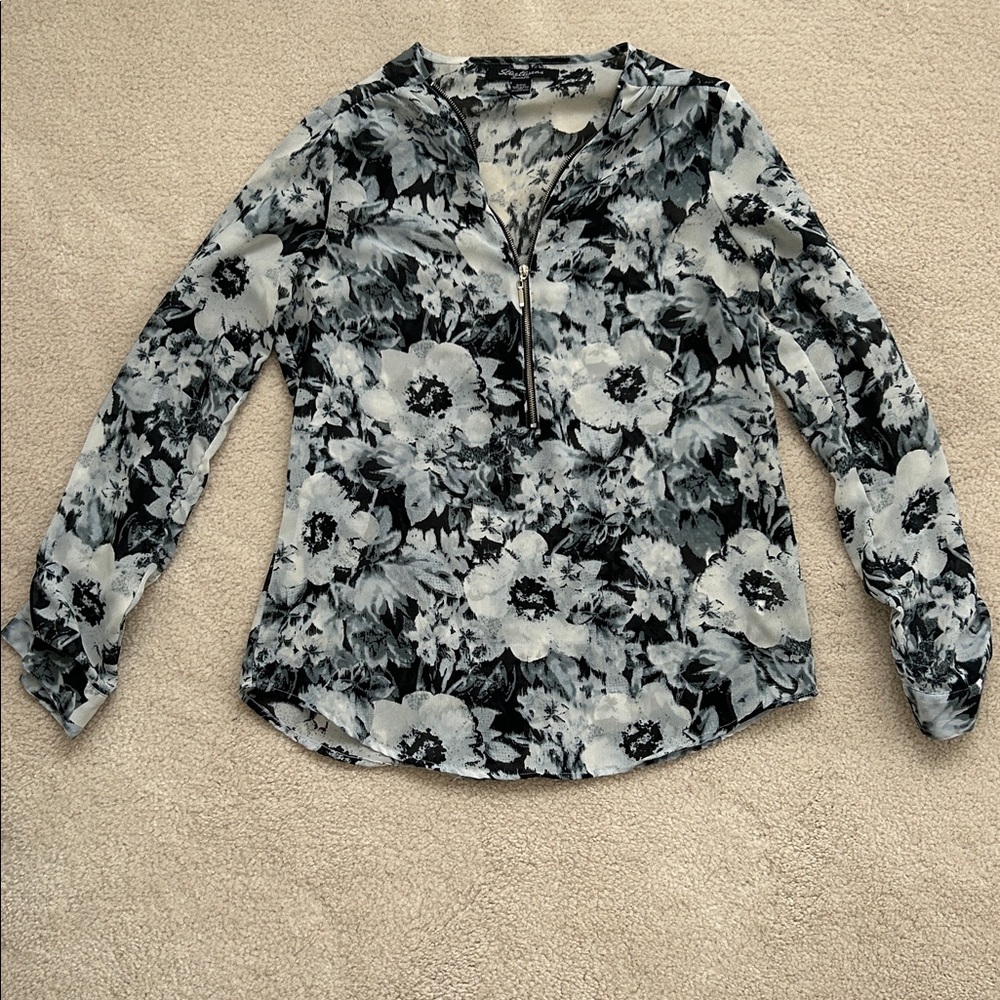 Streetwear Society Monochrome Floral Top